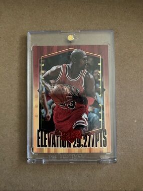 Michael Jordan Chicago Bulls Basketball Card - Red Jersey